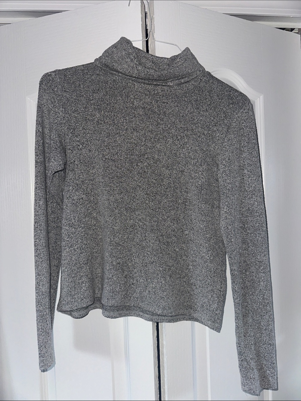 aerie Heather Gray Turtleneck Long Sleeve Top